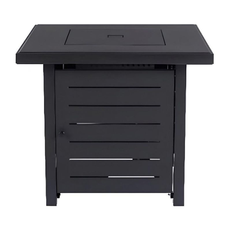 Firepit Cuadrado a Gas Propano para Exterior de 28 Plg