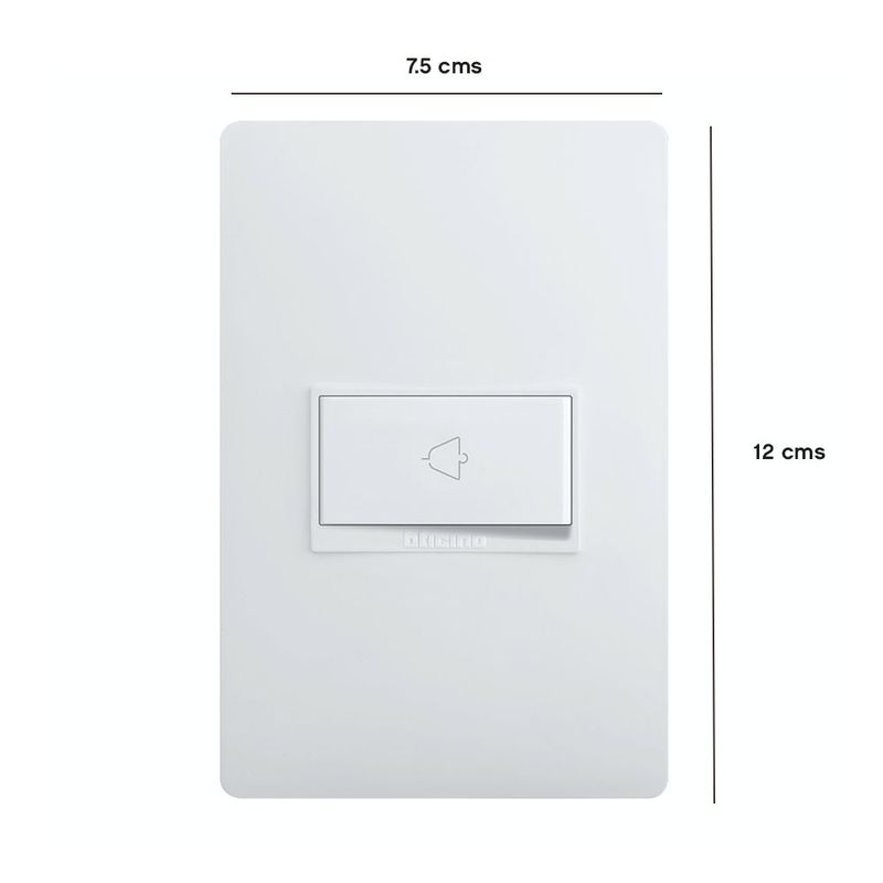 Timbre Simple Luzica de 10 Amperes Color Blanco