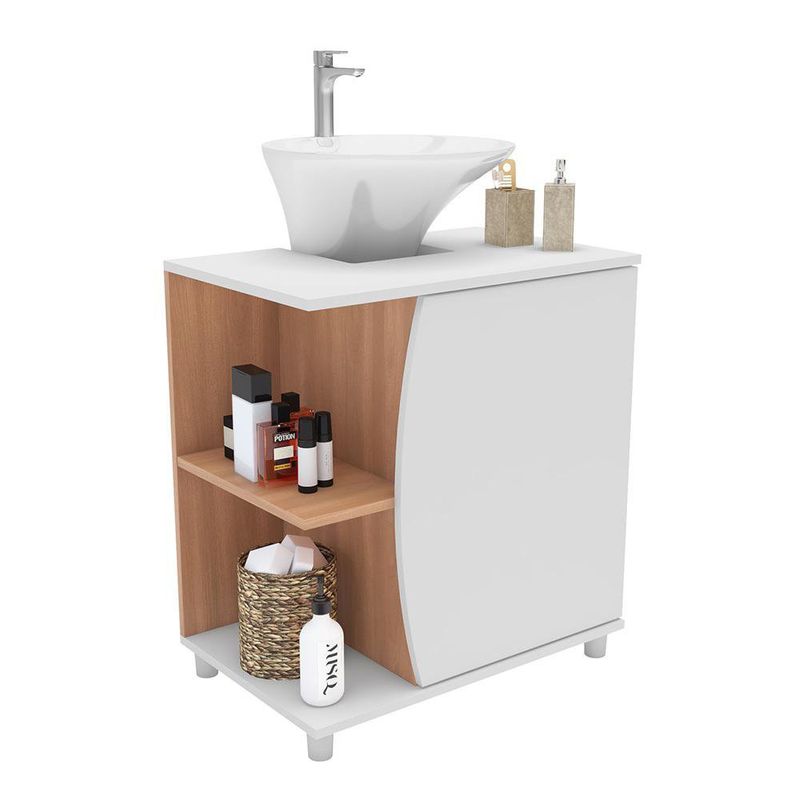 Vanity de 60 x 66 x 38.5 cm Sin Lavamanos Color Blanco