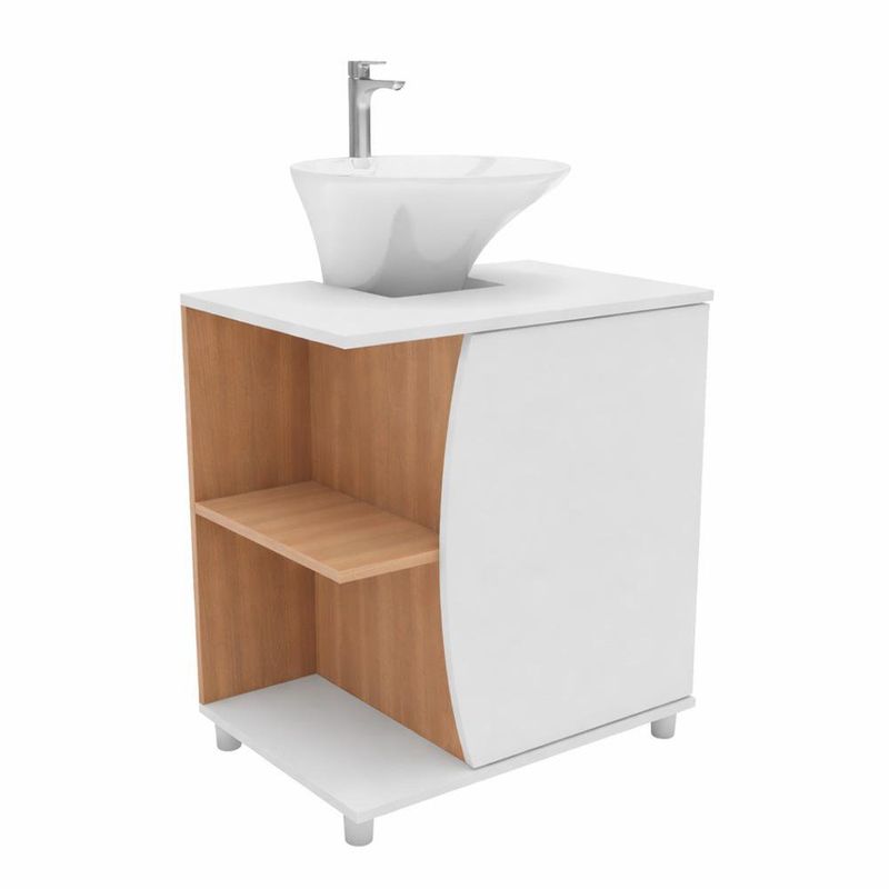 Vanity de 60 x 66 x 38.5 cm Sin Lavamanos Color Blanco