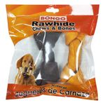 Juguete de Carnaza de Hueso con Sabor Surtido de 5 a 6 Plg de 2 Uds