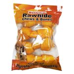 Juguete de Carnaza de Hueso con Sabor a Pollo de 5 a 6 Plg de 4 Uds