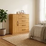 Gavetero Pilar con 4 Gavetas y 1 Puerta Color Café