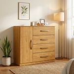 Gavetero Pilar con 4 Gavetas y 1 Puerta Color Café