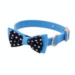 Collar Accent de Microfibra Color Azul Mediano