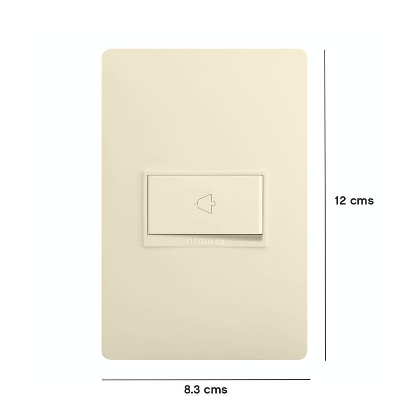 Timbre Simple Luzica de 10 Amperes Color Marfil