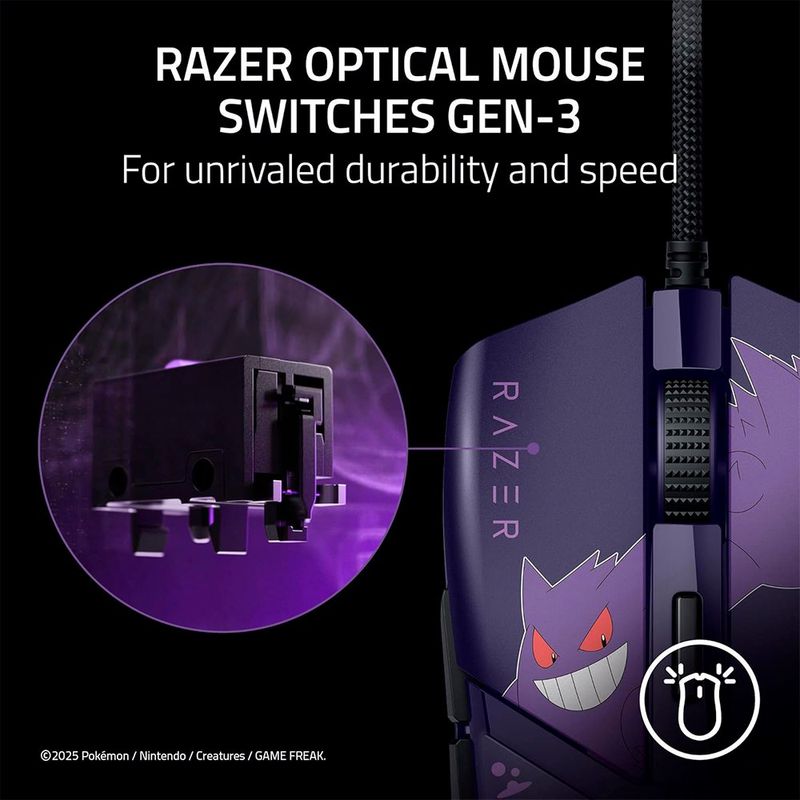 Mouse Gaming Razer Cobra con Diseño Gengar