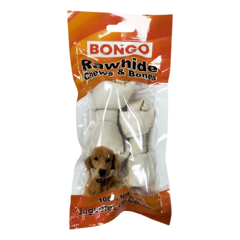 Juguete de Carnaza de Hueso con Sabor Natural de 2 Uds