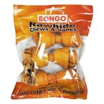 Juguete de Carnaza de Hueso con Sabor a Pollo de 4 a 5 Plg de 3 Uds