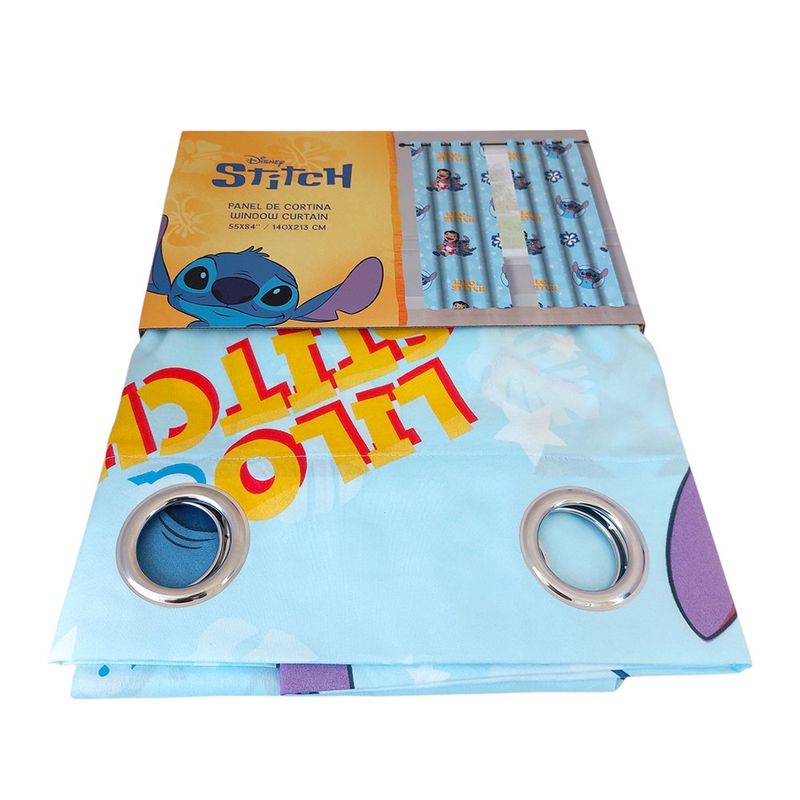 Cortina Infantil Stitch 213 x 140 cm