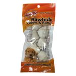 Juguete de Hueso de Carnaza Sabor Natural de 3 Uds