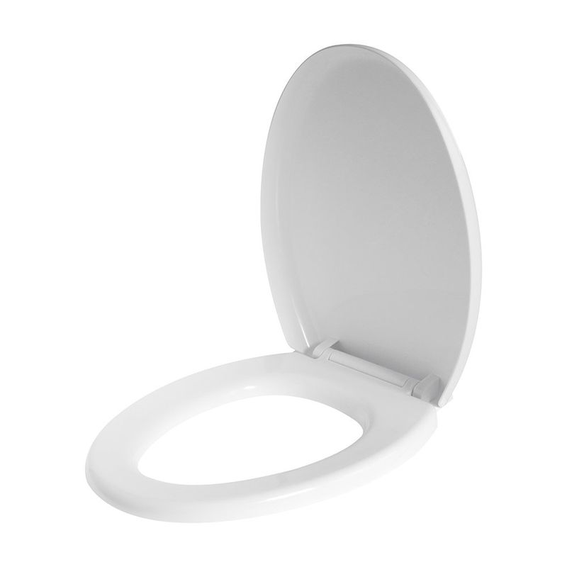 Asiento Sanitario Elongado con Cierre Lento Color Blanco