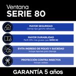 Ventana PVC S80 Corrediza 100 x 120 cm