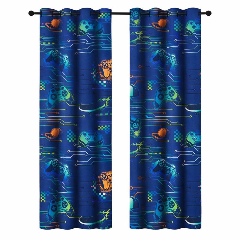 Cortina Infantil Gamer 213 x 140 cm