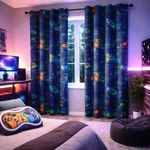 Cortina Infantil Gamer 213 x 140 cm