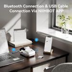 Etiquetadora Bluetooth Portátil Niimbot B1 para Impresión Térmica de Etiquetas Color Plateado