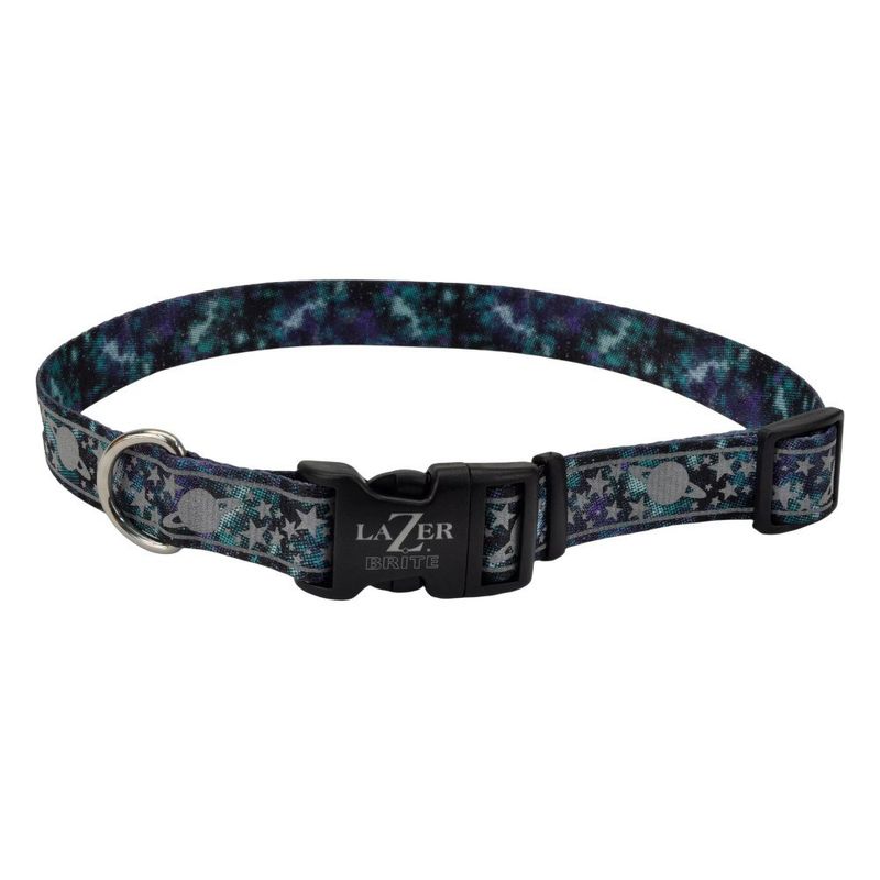 Collar Reflectivo Azul Gala Lazer Brite de 5/8 Plg