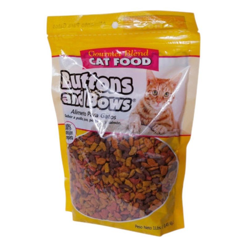 Alimento para Gato Buttons & Bows Gourmet Blend de 1 Lb
