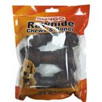 Juguete de Carnaza de Hueso con Sabor a Carne de 4 a 5 Plg de 3 Uds