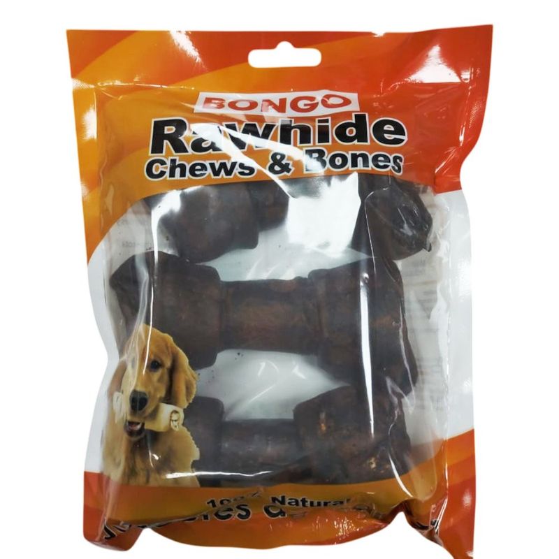Juguete de Carnaza de Hueso con Sabor a Carne de 4 a 5 Plg de 3 Uds