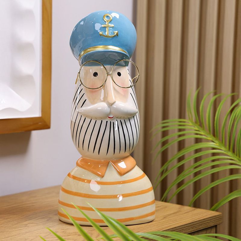 Figura Capitán Azul y Naranja 14.8 x 12 x 30 cm