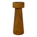 Portavelas de Madera Natural 9 x 9 x 25 cm