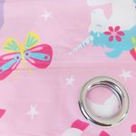 Cortina Infantil Unicornio y Mariposa 213 x 140 cm