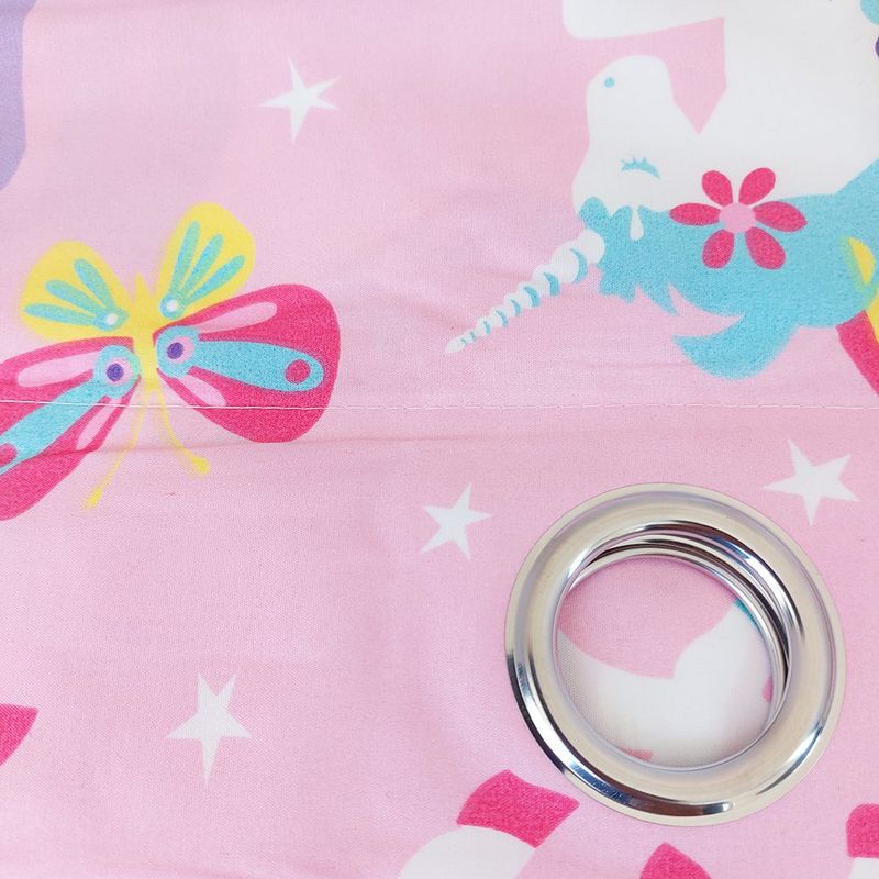 Cortina Infantil Unicornio y Mariposa 213 x 140 cm