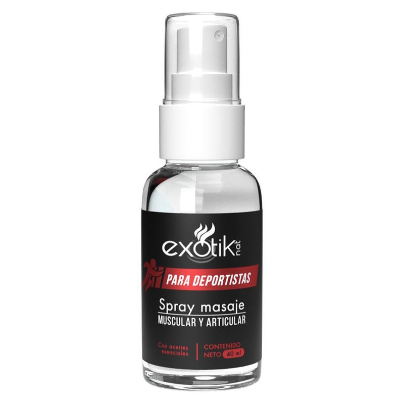 Spray para Masaje Muscular y Articular con Aceites Esenciales de 40 ml