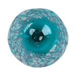 Centro de Mesa de Vidrio Turquesa 36 x 36 x 7.5 cm