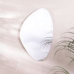 Espejo de Pared Semi Ovalado Sin Marco 40 x 60 cm