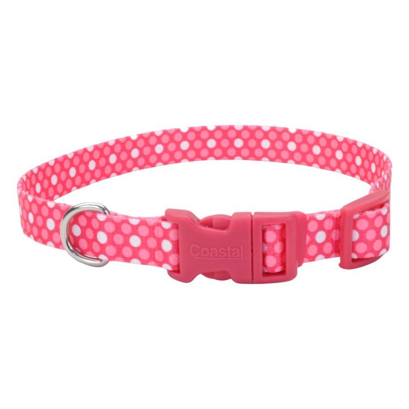 Collar Ajustable Rosado con Diseño de 5/8 Plg