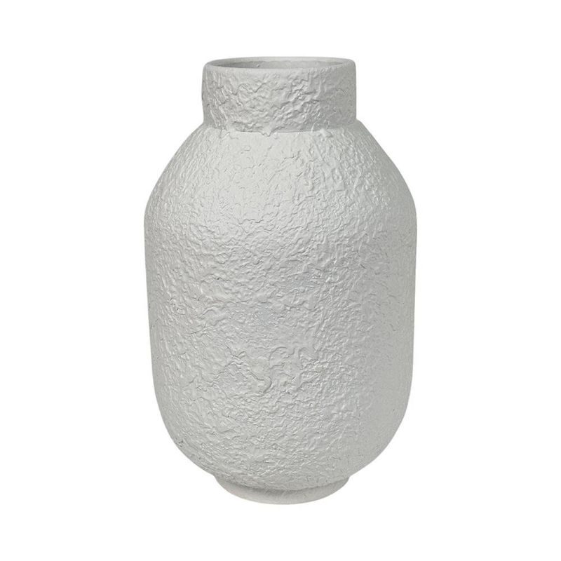 Florero de Hierro Blanco 20 x 20 x 33 cm