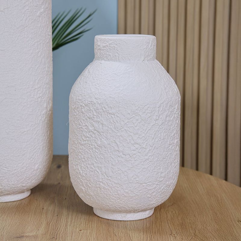 Florero de Hierro Blanco 20 x 20 x 33 cm