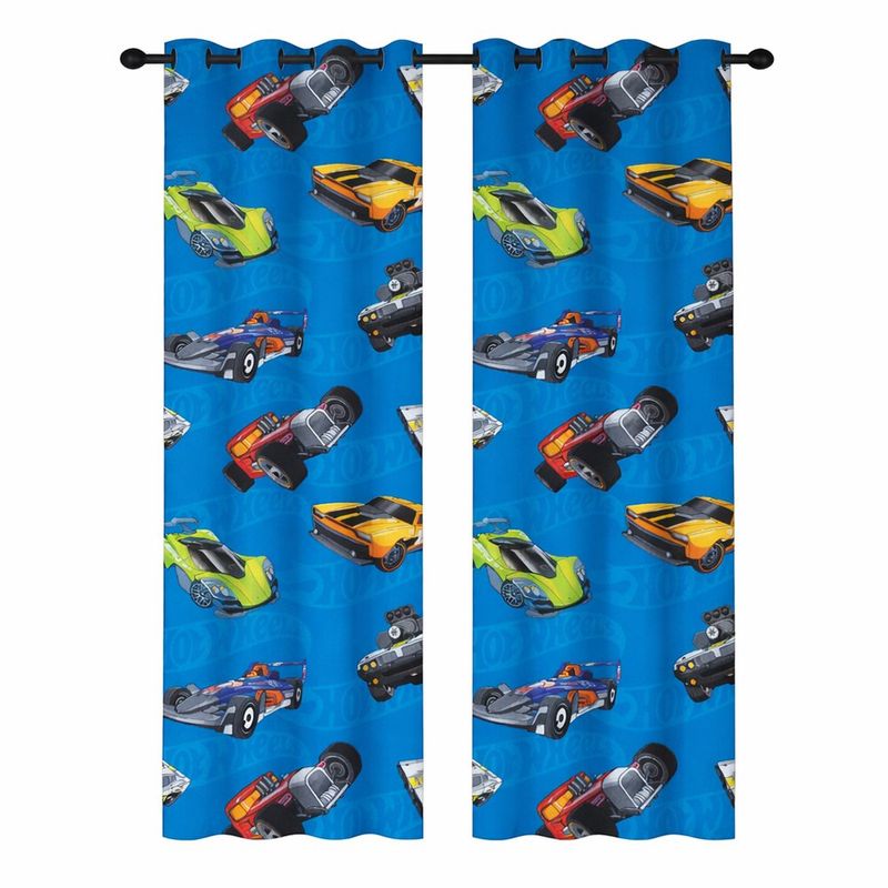 Cortina Infantil Hot Wheels 213 x 140 cm