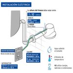 Calentador Eléctrico Foset de 4 Temperaturas de 5-3/8 Plg 127 V Color Gris