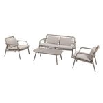Set de Exterior Zoser Beige 4 Piezas