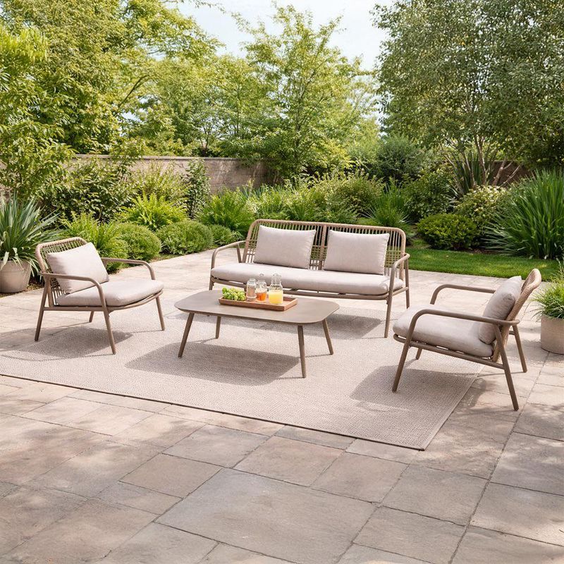 Set de Exterior Zoser Beige 4 Piezas