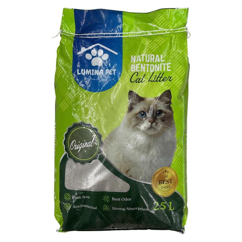 Arena Para Gato Bentonina sin Aroma de 20 Kg