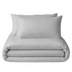Set Funda Duvet Queen 300 Hilos Color Gris