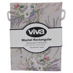 Mantel Rectangular de 110 x 210 cm Diseño de Flores