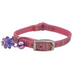 Collar Li’l Pals Cats Rosa con Líneas Multicolor de 5/16 Plg