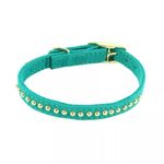 Collar Li’l Pals Mini Aqua con Apliques Dorados