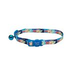 Collar Safe Cat Azul con Peces Multicolor