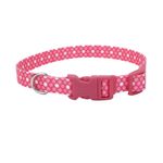 Collar Pet Attire Rosa con Puntos Blancos de 3/8 Plg