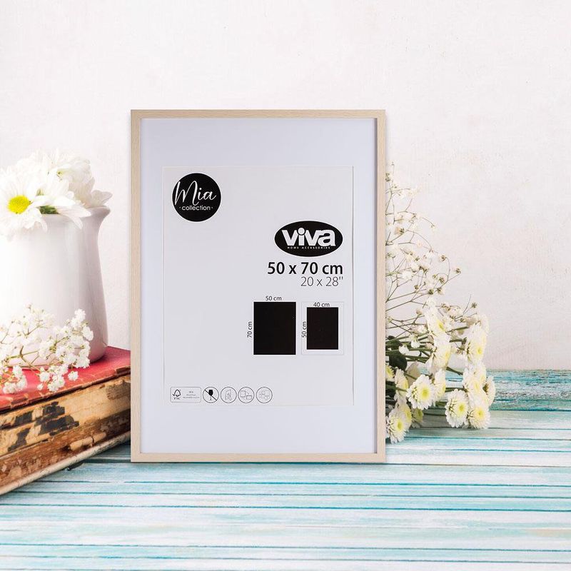 Marco Para Foto 50x70 Cm Madera Clara - Viva