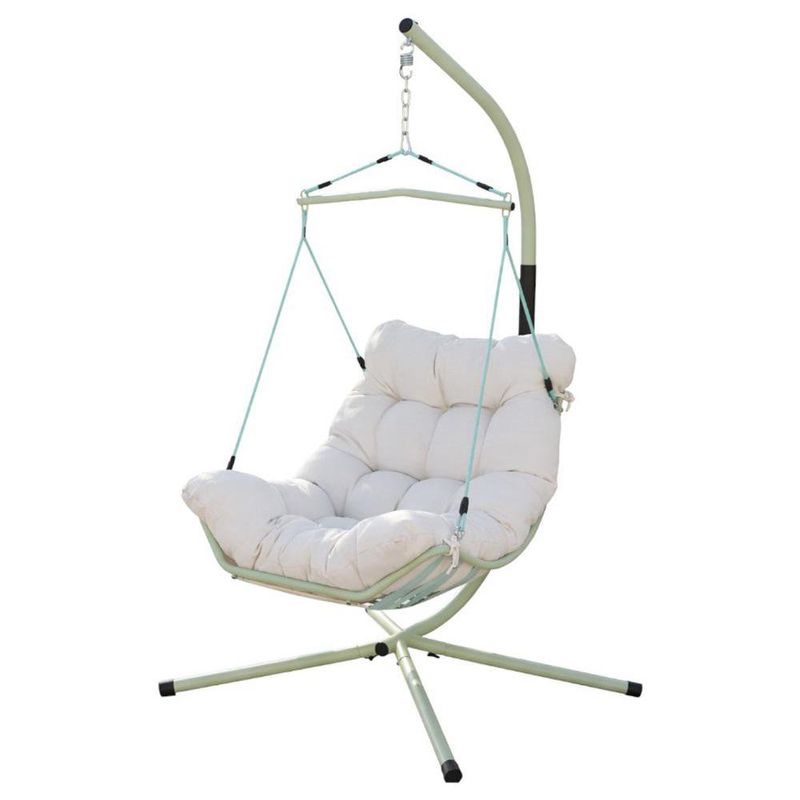 Sillón Columpio Nuri para Exterior con Cojín Acolchonado