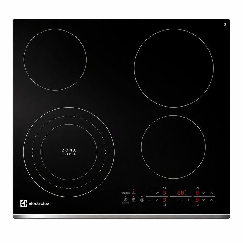 Cooktop Eléctrico Electrolux con Panel Táctil Color Negro de 24 plg
