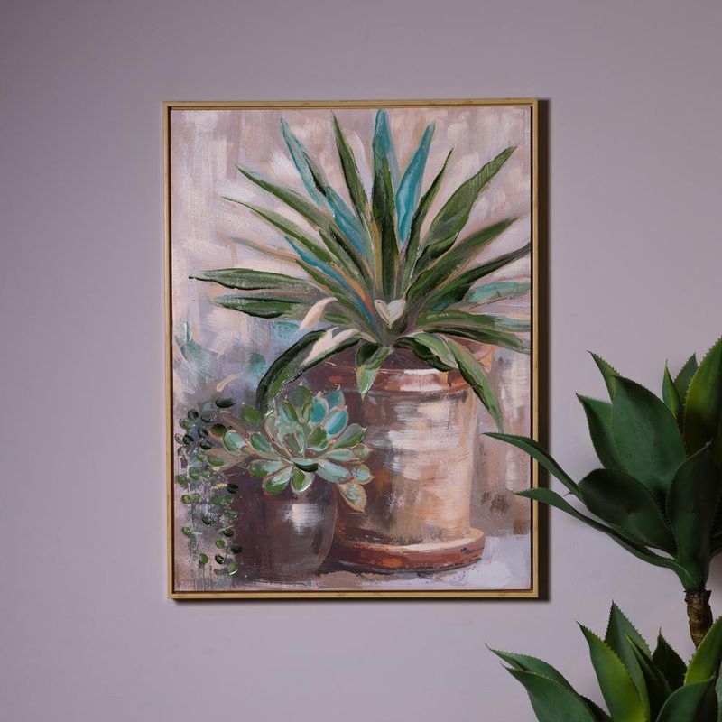 Cuadro Decorativo 60 x 80 cm Plantas en Maceta
