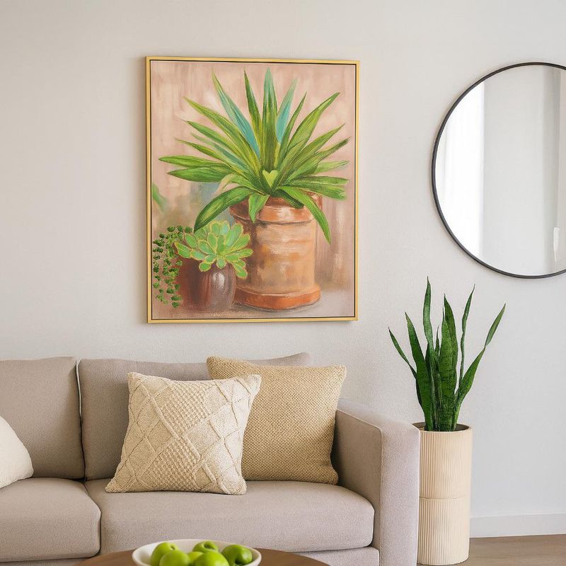 Cuadro Decorativo 60 x 80 cm Plantas en Maceta